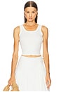 view 2 of 3 Vest Top in White