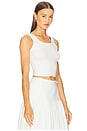 view 3 of 3 Vest Top in White