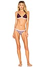 view 4 of 4 XOXO Bikini Bottom in Merlot Stripe
