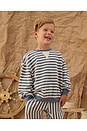 view 5 of 5 Oversized Crew Sweater in Marine Stripe