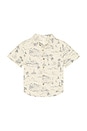 view 1 of 4 Collared Short Sleeve Shirt in Ocean Toile