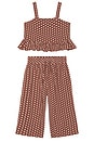 view 1 of 2 Kayli Set in Chocolate Polka Dot