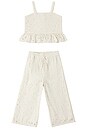 view 1 of 5 ENSEMBLE TOP ET PANTALON KAYLI in Ivory