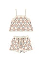 view 1 of 7 ENSEMBLE EN MAILLE LILI in Blue, Light Pink, & Ivory