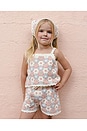 view 4 of 7 ENSEMBLE EN MAILLE LILI in Blue, Light Pink, & Ivory