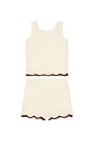 view 2 of 2 Crochet Tank Set in Natural