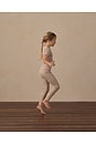 view 6 of 5 Kids Ribbed Basic Tee in Natural