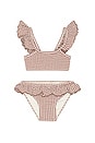 view 1 of 2 SANTORINI 비키니 세트 in Chocolate Houndstooth