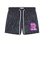 view 5 of 6 SHORT SNAKESKIN in Black
