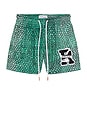 view 5 of 6 Forever Inspired Shorts in Teal