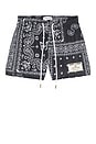 view 4 of 5 Original Paisley Shorts in Black