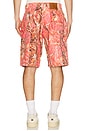 view 2 of 5 Tree Camo Double Knee Oversized Shorts in Pink Camo