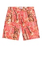 view 4 of 5 Tree Camo Double Knee Oversized Shorts in Pink Camo