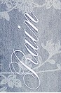 view 8 of 7 Laser Engraved Floral Jeans in Blue