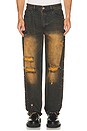 view 1 of 6 Vintage Washed Stutted Jeans in Rust