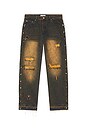 view 6 of 6 Vintage Washed Stutted Jeans in Rust