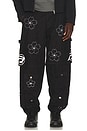 view 1 of 9 Convertible Quilted Cargo Pants in Black