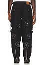 view 7 of 9 Convertible Quilted Cargo Pants in Black