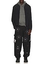 view 8 of 9 Convertible Quilted Cargo Pants in Black