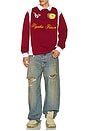 view 5 of 7 Rugby Long Sleeve Polo in Red