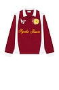 view 6 of 7 Rugby Long Sleeve Polo in Red