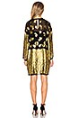 view 3 of 4 Iris Shift Dress in Black & Gold