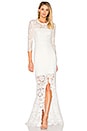 view 1 of 5 All Over Lace Gown in White