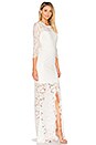 view 2 of 5 All Over Lace Gown in White