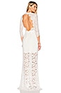 view 4 of 5 All Over Lace Gown in White