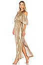 view 1 of 3 Marlene Open Shoulder Gown in Gold