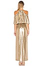 view 3 of 3 Marlene Open Shoulder Gown in Gold