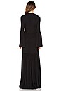 view 3 of 3 VESTIDO LARGO ANUDADO PAX in Black