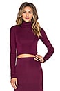 view 1 of 4 Winnie Crop Turtleneck Sweater in Plum