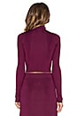 view 3 of 4 Winnie Crop Turtleneck Sweater in Plum