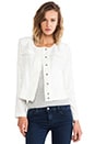 view 1 of 5 Halloway Boxy Banded Jacket in White