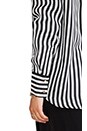 view 6 of 6 Liv Stripe Blouse in Black & Winter White