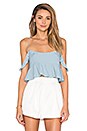 view 1 of 3 Mariska Top in Dusty Blue