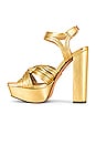 view 5 of 5 Strappy Platform Sandal in Gold
