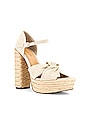 view 2 of 5 Knotted Platform Sandal in Natural