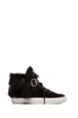 view 1 of 5 Sneaker with Sheep Fur Trim in Black
