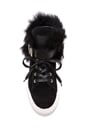 view 3 of 5 Sneaker with Sheep Fur Trim in Black