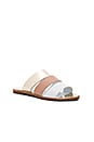 view 2 of 5 SANDALIA RIVI in White & Nude & Light Gold