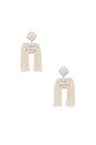 view 1 of 2 Short Tassel Dupio Earrings in White