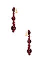 view 2 of 2 Regal Drop Earrings in Merlot