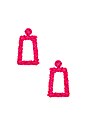 view 1 of 2 PENDIENTES FLEUR DUSK in Fuchsia