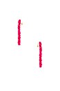 view 2 of 2 PENDIENTES FLEUR DUSK in Fuchsia
