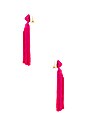 view 2 of 2 Tassel Dupio Earrings in Fuchsia