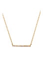 view 3 of 4 Diamond Mini Bar Necklace in Gold