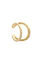 view 1 of 3 V Diamond Cuff in Gold