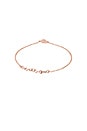 view 3 of 3 Diamond Pave Heart Bracelet in Rose Gold